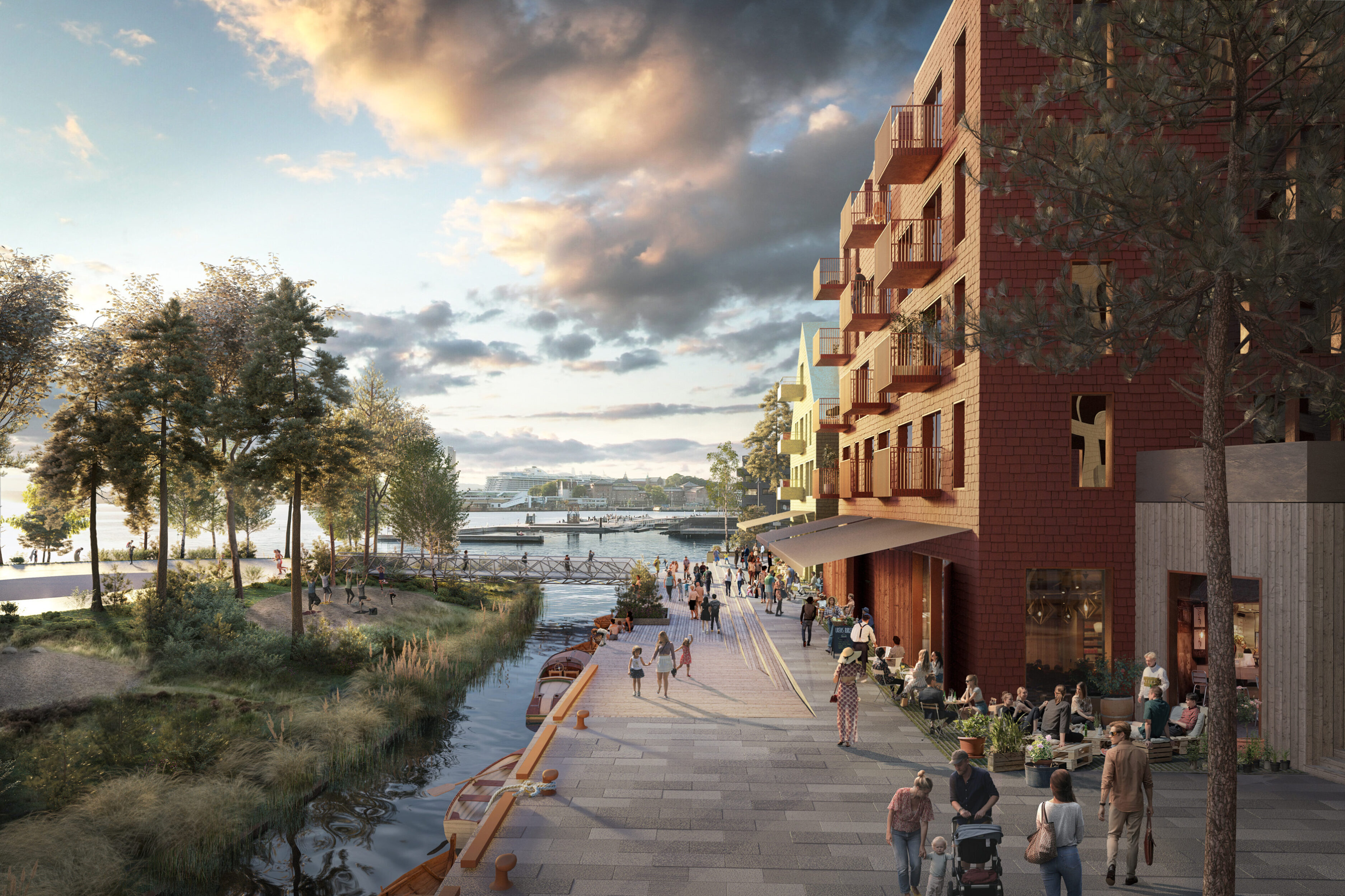 Grønnlikaia. Illustrasjon: LPO arkitekter