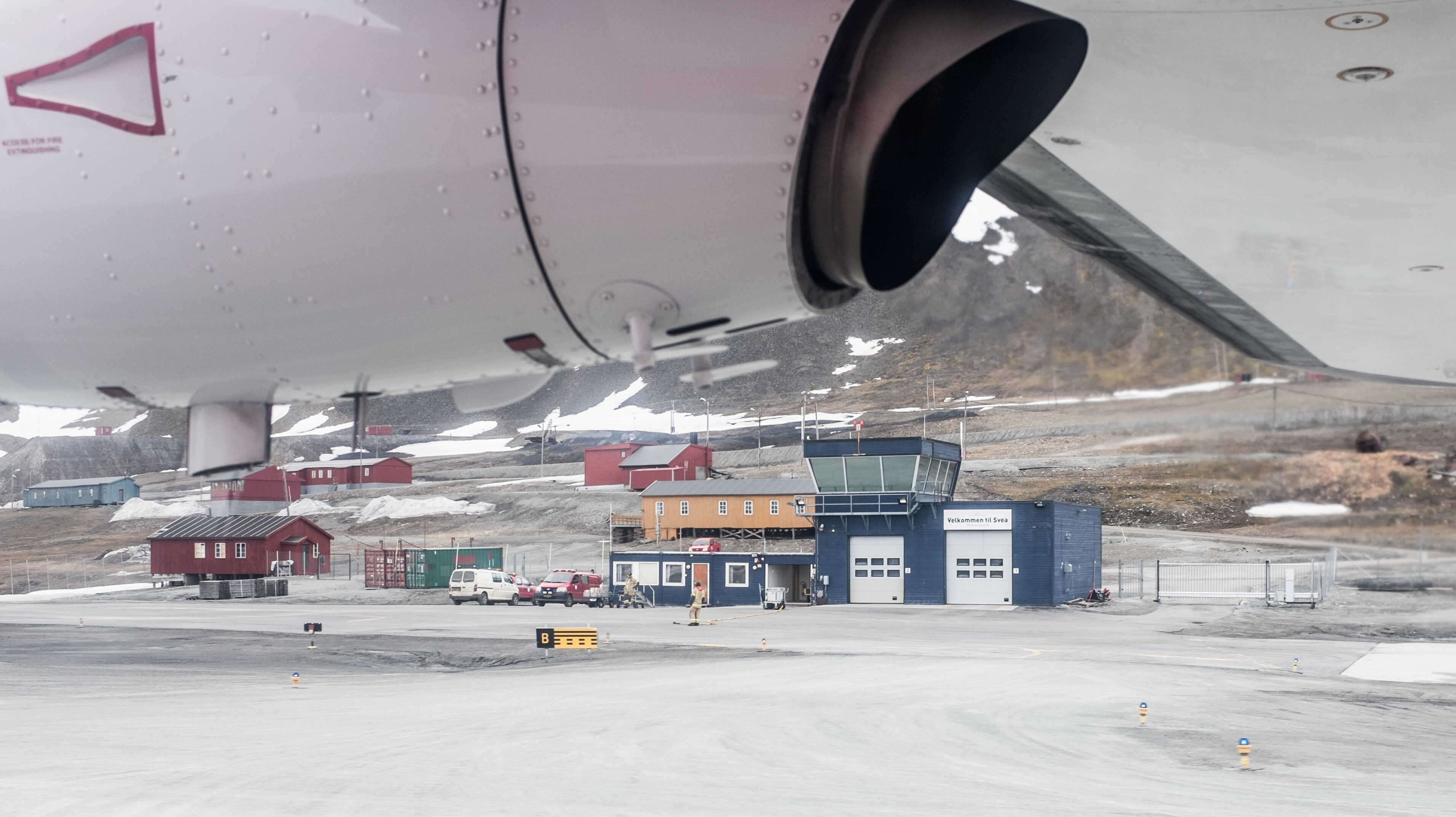 Flytårnet i bruk i Svea